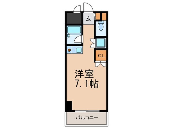 西灘駅前ハイツの物件間取画像